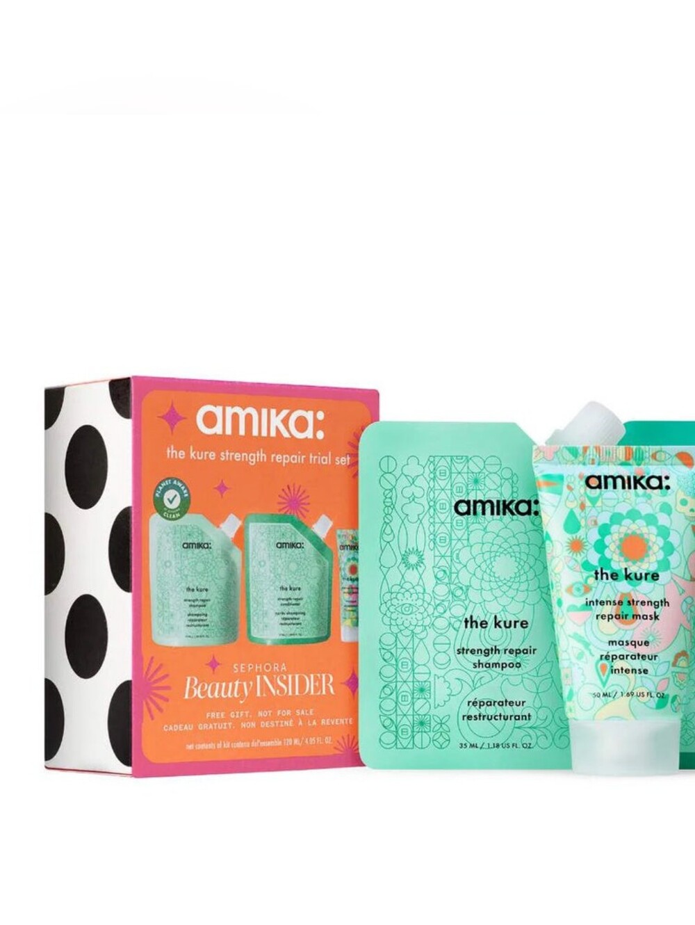 Amika The Kure Strength Repair Trial Set - 3pc Hair Care Kit